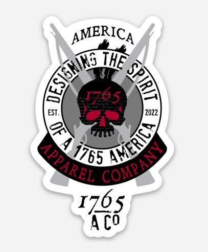 1765 Apparel Co die-cut 1765 vinyl sticker