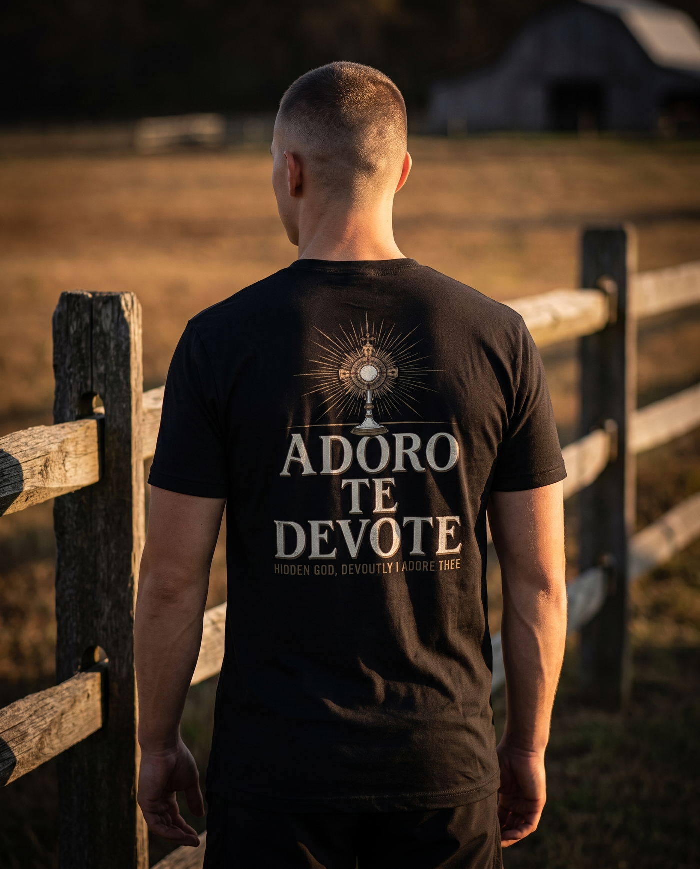 Adoro Te Devote Black lifestyle